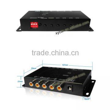 360 Bird View Press Key and Remote Controller Mini Car Camera Video Splitter XY-6028 photo-6