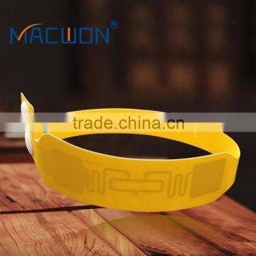 PVC UHF Disposible Rfid Wristband, Bracelet Tag