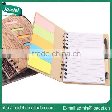 Eco friendly recycled paper pen with spiral notebook