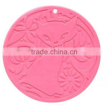 Factory Custom Waterproof Non-slip Round Shaped Silicone Insulation Pad