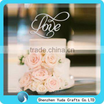 Love Shaped Design Wedding Cake Topper photo-5