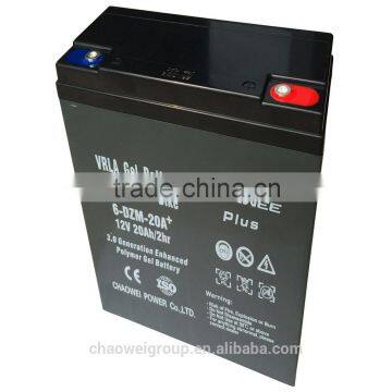 12V 20Ah/2HR sealed lead acid(SLA) rechargeable Maintance free battery