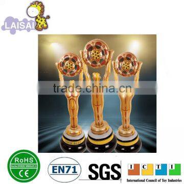 kids small golden football champion cup inflatable tumber