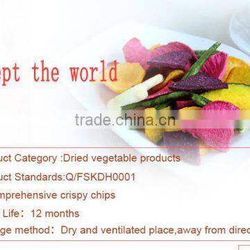 Dehydrated Mixed Fruit & Vegetable Chips VF Healthy Snacks