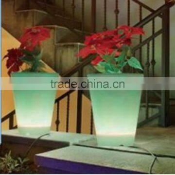 Plastic Durable Lighting Flower Pot/LED flower pot for sell