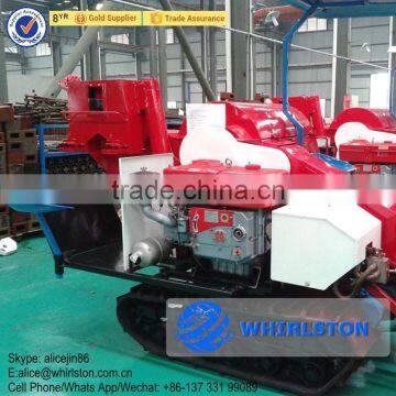 Whirlston diesel engine drive cutting 1500mm middle rice wheat soybean grain combine harvester machine