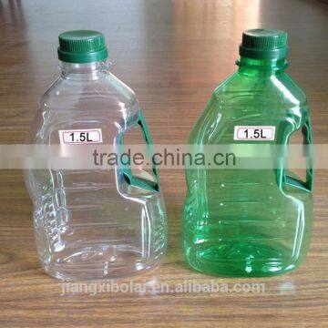 Transparent / dark green Plastic oil Bottle & oil container/PET cooking oil bottle for wholesales