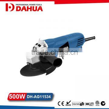 Power-off Protection Electric Mini Angle Grinder 500W For Ney Safty In Europe