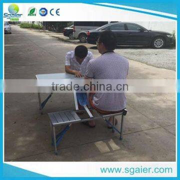 camping aluminum folding table for outdoor and garden