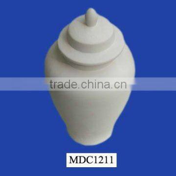 Unpainted Bisque Casket Urn