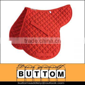 Saddle pad cotton quilted saddle pad with polyfill