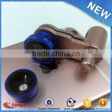 3 in 1 Universal Clip Fisheye Camera Lenses,Custom Printing Logo Phone Lens Trending Hot