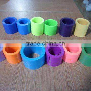 Multi-color acetate cellulose shoelace tipping film