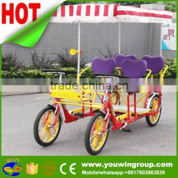 Chinese 4 Wheel Bikes for Adults, 4 Wheel Bike for 4 Person, 4 seat bike