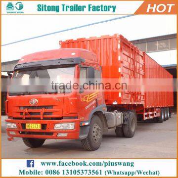 High Quality Enclosed Utility Trailers 3 Axles Cargo Transport Boxed Trailers for Sale photo-5