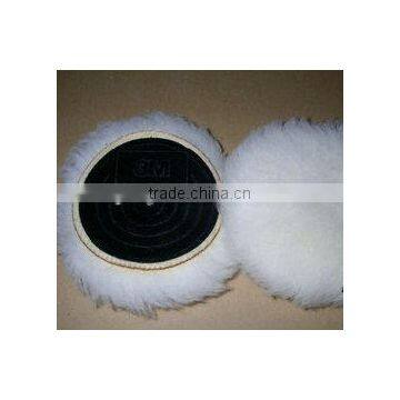 100% lambskin wool bonnet/car polishing pad/wool buffing pad