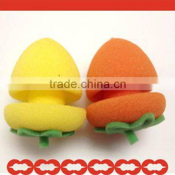 DIY no any harm easy-used hair curling sponge for girls