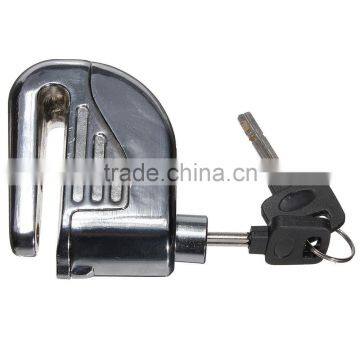 Chorme 6mm Security Motorcycle Motorbike Sturdy Wheel Disc Brake Lock Safety Alarm / Key photo-2
