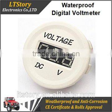 Marine LED Display Digital only Voltmeter gauge