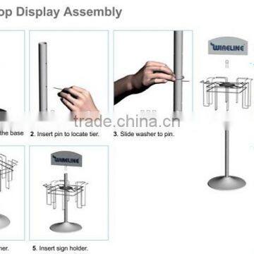 Various Design Multi-side Gift Card Display Stand