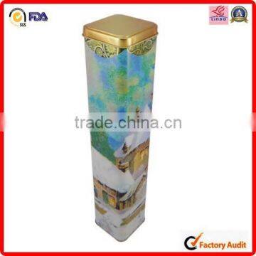 food packing wholesale metal square high quality wine tin can