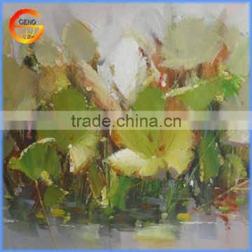 handmade lotus home decoration oil painting