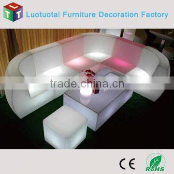 Plastic Furniture Glow Sofa Set Designs in China