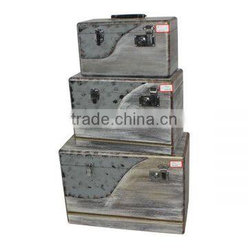 Vintage Wooden Boxes Coloful Wooden Cases Distressed Wooden Boxes