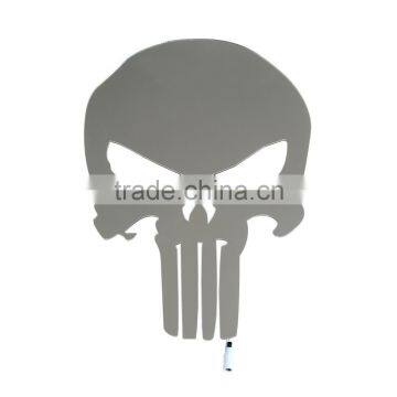 3D Punisher Mask Mirror Light, Halloween Decorative LED Colorful Remote Control Switch Lamp, Skull Decorative Wall Light Mirror photo-5