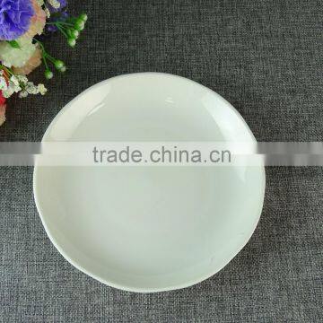 Wholesale 7/8inch White Round Ceramic Porcelain Plate Set Dinnerware