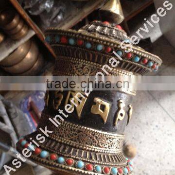 Copper Tibetan Prayer Wheel Handmade in Nepal photo-5