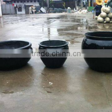 Black Round Strong Flowerpot photo-3