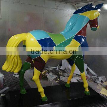Fiberglass Colorful Horse Sculpture Statue photo-6