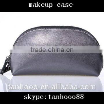 Fashion Style Black Shell Shape Leather Makeup Bags Cases