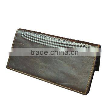 Hot Classic Long Wallet Design Genuine Leather Wallet for Men With Money Clip photo-5