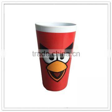 Wholesale Market New Household Drinkware Melamine Colorful Strips Printing Hard Plastic Reusable Plastic Tumbler photo-2