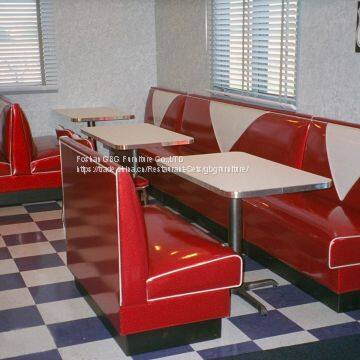 Customized Quality Restaurant Furniture Booth Table Chair Set photo-2
