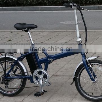 36V 250W CE mini foldable aluminum alloy suspension fork electric folding bike