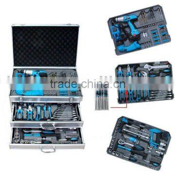 LB-389 190pcs power electronic hand tools kit tool set with 3 drawers
