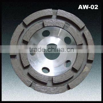 "Aluminium Double Rim" Diamond Cup Wheel