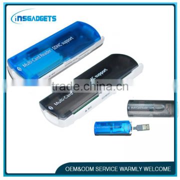 USB card reader-USB1.1/2.0 compatible,support SD/MMC/SDC/MS TF