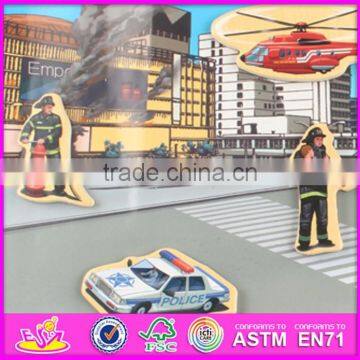 2016 New Design 23 Pieces Kids Educational Toy Wooden Custom Magnetic Puzzles W14J004 photo-3