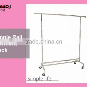 New Product Collapsible Clothing Display Folding Garment Hanging Rack photo-3