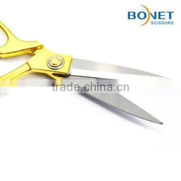 S13002G CE Certificated 9-1/2" Professional Gold Heavy-duty Tailor Brass Scissors photo-4