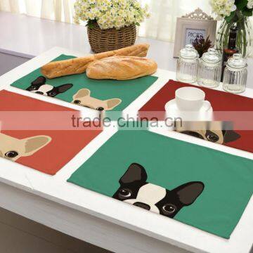 Animal Printing Table Dinner Napkin Linen Cotton Folding Design For Home Restuarant Decoration Pieces photo-3
