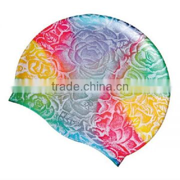 Personality hot sale flower swim cap