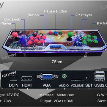 HD Metal Box Classical Fighting Game Machine Console Pandora Box 4S Arcade Game photo-3