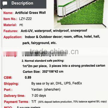 Indoor Artificial Climbing Wall Green Plants Artificial Wall photo-2