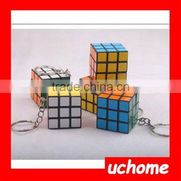 UCHOME Promotional Cube Keychain With Logo/Cube Keychain /Custom Cube Keyring