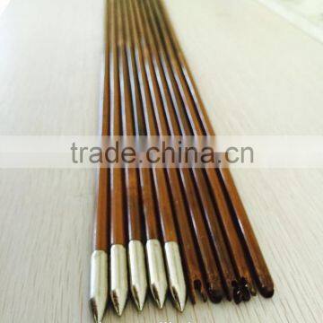 Hand-spined Self-nock Tonkin Bamboo Shafts Nailed With Bullet Tips For Archery Tournament photo-3